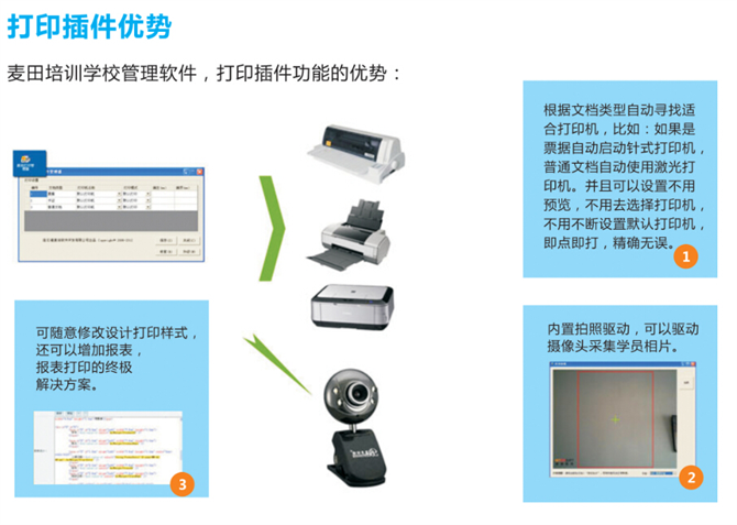 麦田培训学校管理软件细节