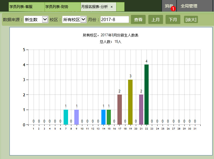 麦田培训学校管理软件细节